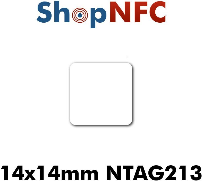 Tag NFC NTAG213 14x14mm adesivi