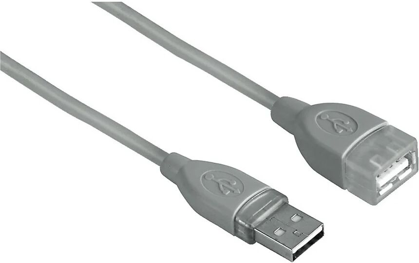 Hama Cavo prolunga USB A 2.0/USB A 2.0 F, 1,8 metri, grigio, 1 stella