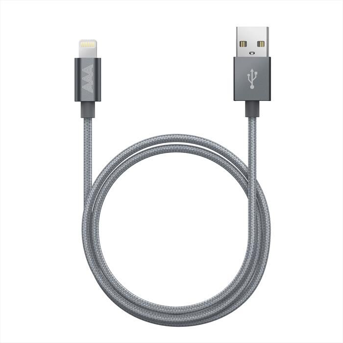 AAAMAZE Aluminum Lightning Cable 1m-grey