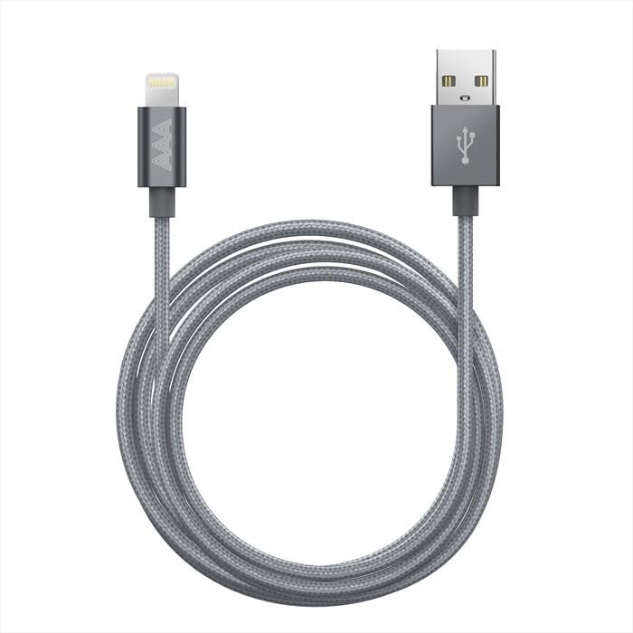 AAAMAZE Aluminum Lightning Cable 1,8m-grey