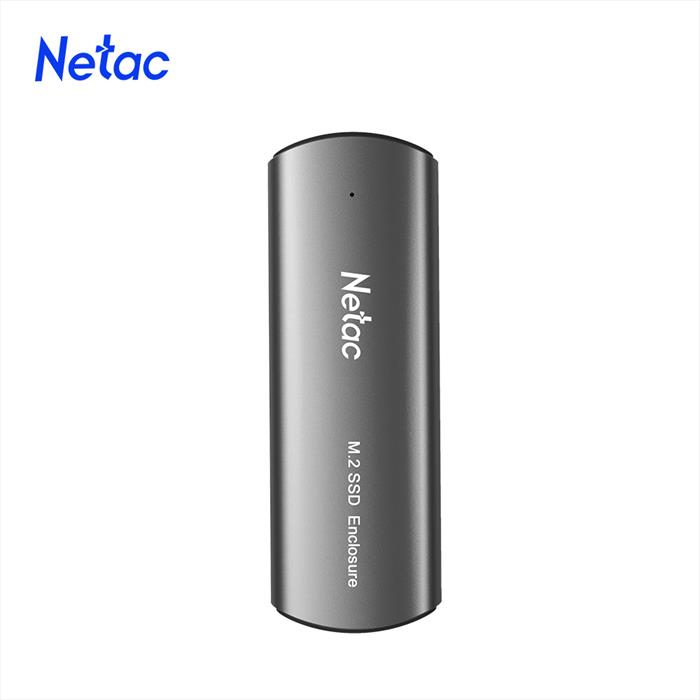 NETAC Cabinet Encl.allu.m.2 Nvme/sata-usb 3.1 Gen2 A+c-c-aluminio