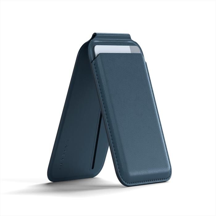 SATECHI Magnetic Wallet Stand Per iPhone 12/13/14-blu
