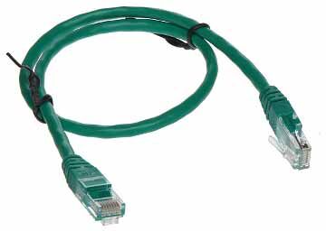 Cavo Di Rete Utp Cat 5e Verde Patch Cord 0,5mt Connettori Rj-45