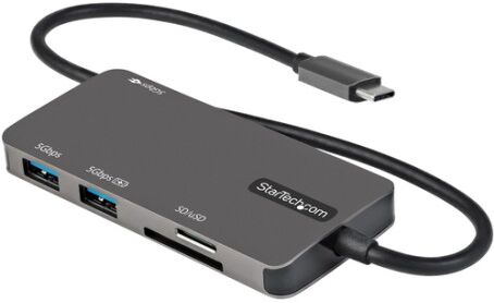 StarTech.com Adattatore multiporta USB C - Da USB-C a 4K HDMI, 100W Power Delivery Pass-through, slot SD/MicroSD,  (DKT30CHSDPD)