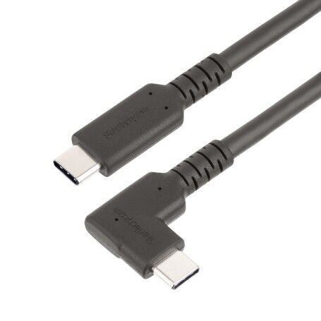 StarTech.com Cavo USB-C angolare robusto da 50 cm, USB 3.2 Gen 2 (10 Gbps), cavo di trasferimento dati USB type (RUSB31CC50CMBR)