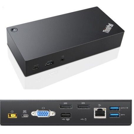 Lenovo 03X7194 replicatore di porte e docking station per notebook Cablato USB 3.2 Gen 1 (3.1 Gen 1) Type-C Nero (03X7194)