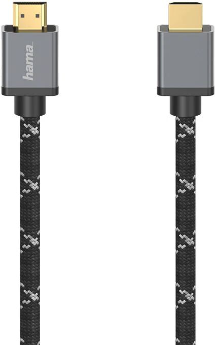 Hama Cavo HDMI Ultra HD 8K, High Speed with Ethernet, 1 metri, 120 MHz, connettori dorati, spine in metallo