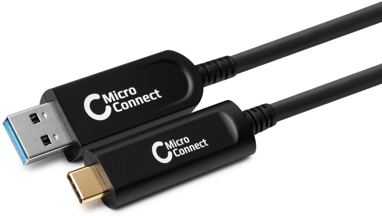 Microconnect MC-USB3.2CA15OP cavo USB 15 m 3.2 Gen 2 (3.1 2) A C Nero [MC-USB3.2CA15OP]