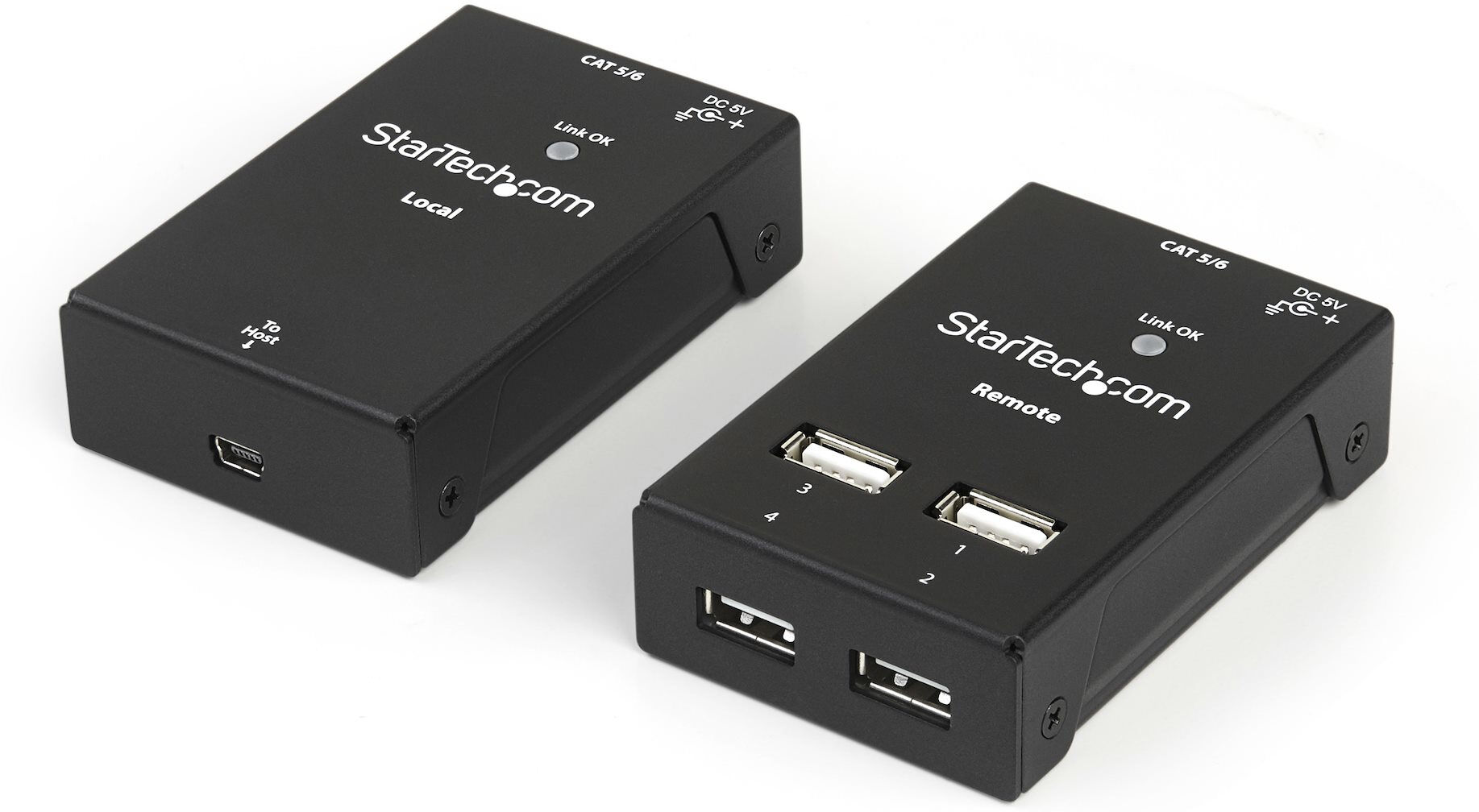 StarTech.com Prolunga/Extender USB 2.0 a 4 porte via Cat5 o Cat6 - Estensore USB2.0 cavo Cat5/Cat6 fino 40m [USB2004EXTV]