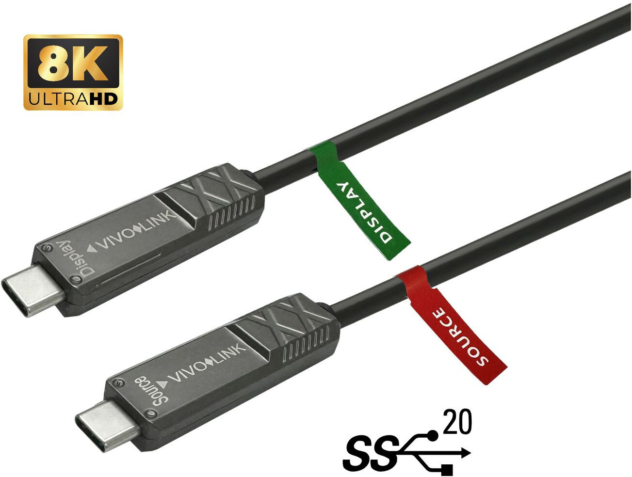 Vivolink PROUSBCMM15OP cavo USB 15 m 3.2 Gen 2 (3.1 2) C Nero [PROUSBCMM15OP]