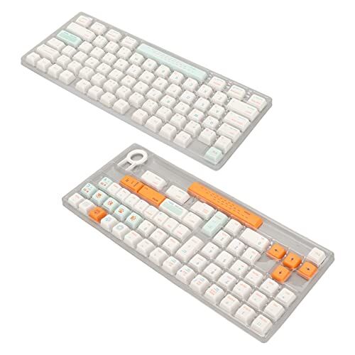 Airshi PBT-Toetsenbord Keycaps, Ergonomische Doe-het-zelf 138 Toetsen Mechanisch Toetsenbord Keycaps voor Mechanisch Toetsenbord