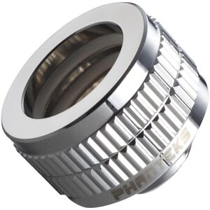 PHANTEKS Glacier 16 mm Hard Tube Fitting - Mirror Chrome, Silver/Grey