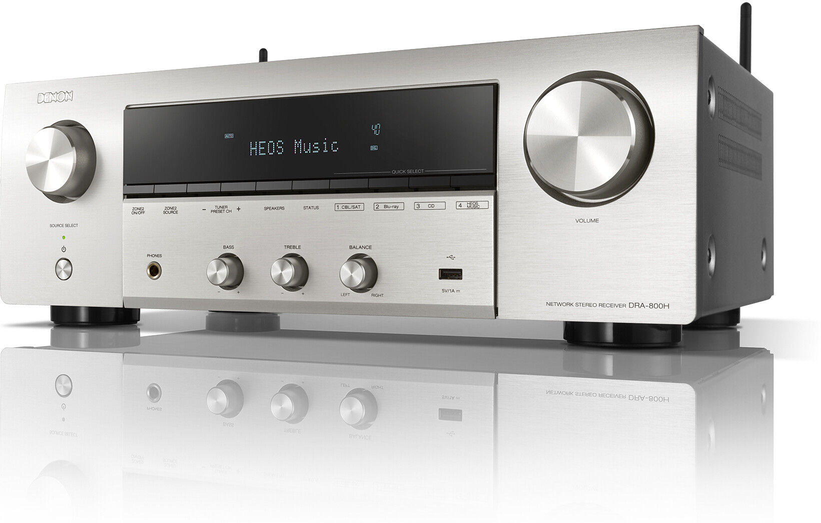 Denon DRA-800H Stereo-Netzwerk-Receiver, silber