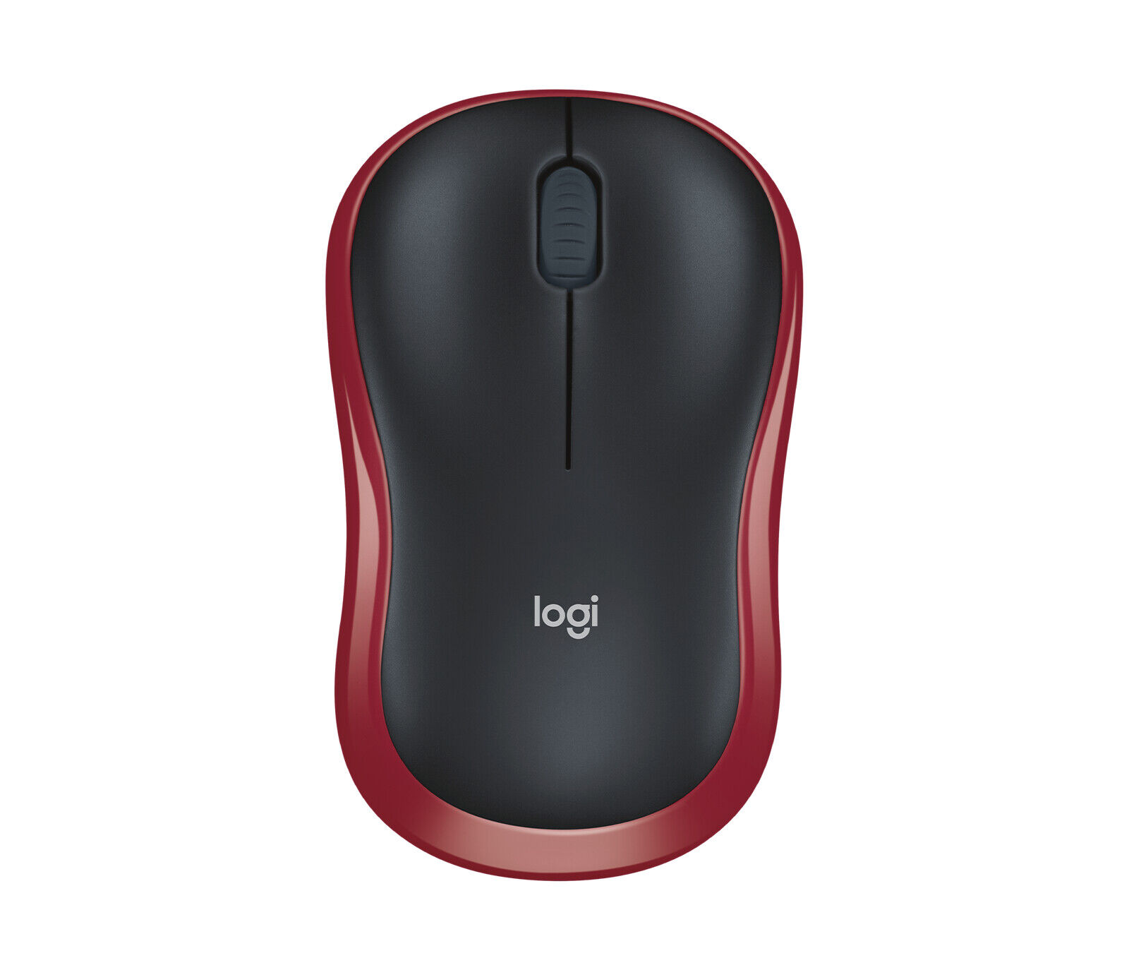 Logitech M185 Maus, kabellos, Geeignet für Rechts- und Linkshänder, rot