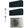 Daikin Duo Split 7000+18000 Btu 2MXM68A FTXA20BB FTXA50BB Klimaanlagen Stylish Total Black Schwarz Alexa Google WiFi R-32