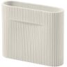 Muuto - Ridge Vase, H 16,5 cm, off-white