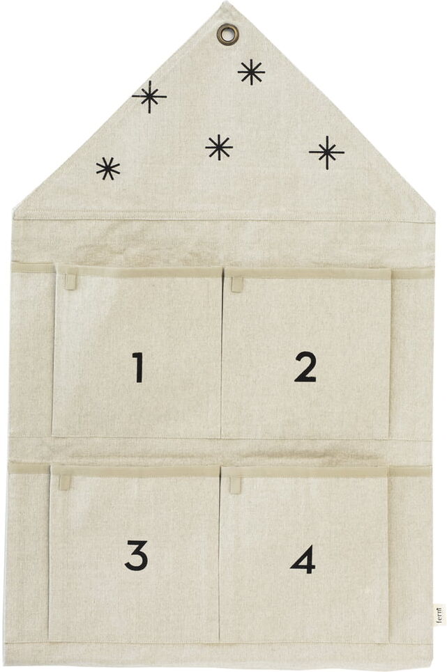 ferm LIVING - House Adventskalender 4 Fächer, sand