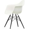 Vitra - Eames Plastic Armchair DAW, Ahorn schwarz / weiß (Kunststoffgleiter basic dark)