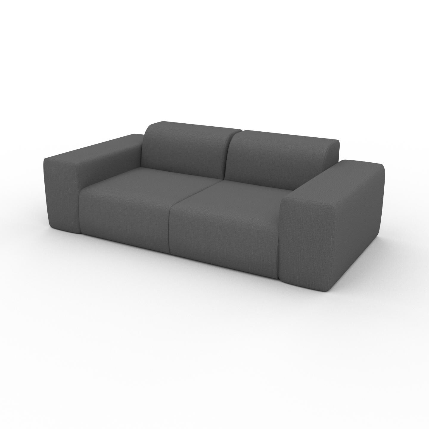MYCS Sofa 2-Sitzer Steingrau Webstoff - Elegantes, gemütliches 2-Sitzer Sofa: Hochwertige Qualität, einzigartiges Design - 216 x 72 x 107 cm,...