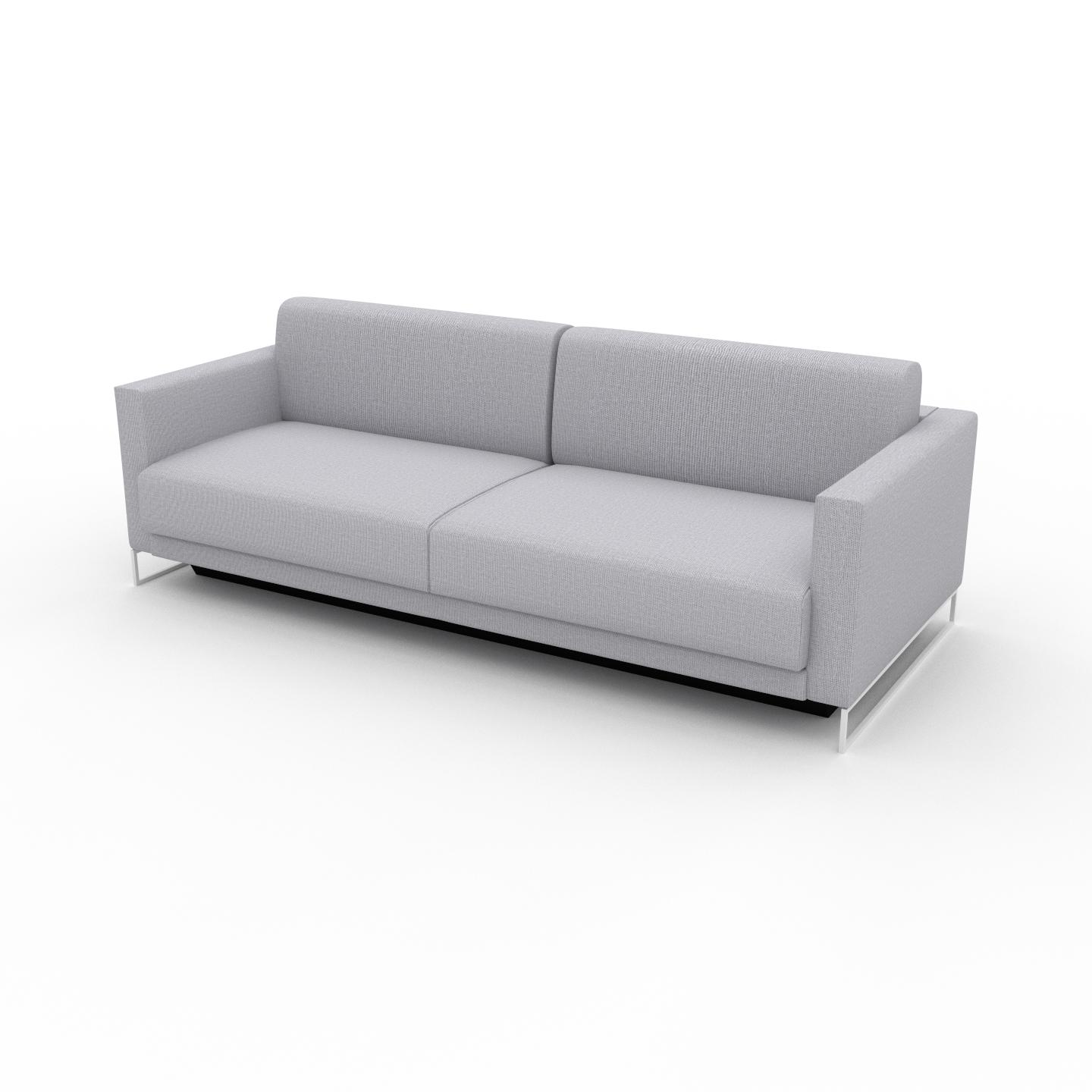 MYCS Sofa 3-Sitzer Lichtgrau Feingewebe - Elegantes, gemütliches 3-Sitzer Sofa: Hochwertige Qualität, einzigartiges Design - 224 x 75 x 98 cm,...