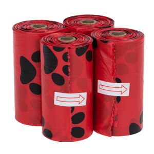 zooplus Exclusive Hundekotbeutel mit Duft - 4 Rollen à 15 Beutel rot, Rose