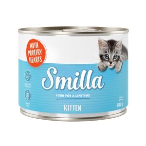 Smilla Sparpaket Smilla Kitten 24 x 200 g - Mix: Huhn, Kalb und Geflügelherzen