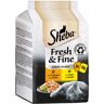 Megapack Sheba Fresh & Fine Frischebeutel 12 x 50 g - Truthahn & Huhn in Gelee