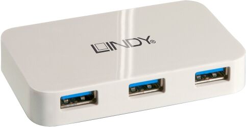 Lindy 43143 USB 3.0 Hub, 4 Port