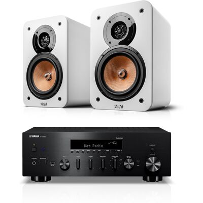 Teufel ULTIMA 20 + Yamaha R-N600A Weiß Teufel ULTIMA 20 + Yamaha R-N600A Weiß