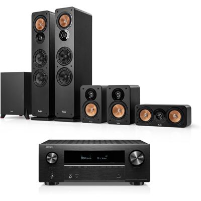 Teufel ULTIMA 40 Surround + DENON X2800H DAB Schwarz Teufel ULTIMA 40 Surround + DENON X2800H DAB Schwarz