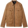 TOM TAILOR Herren Casual Jacke, braun, Uni, Gr. M, baumwolle