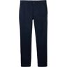 TOM TAILOR Herren Regular Chinohose, blau, Uni, Gr. 33/32, baumwolle