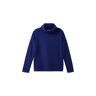 TOM TAILOR Damen Bequemes Sweatshirt mit Rollkragen, blau, Melange Optik, Gr. M, polyester