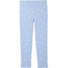 TOM TAILOR Kinder Leggings mit Bio-Baumwolle, blau, Allover Print, Gr. 92/98, baumwolle