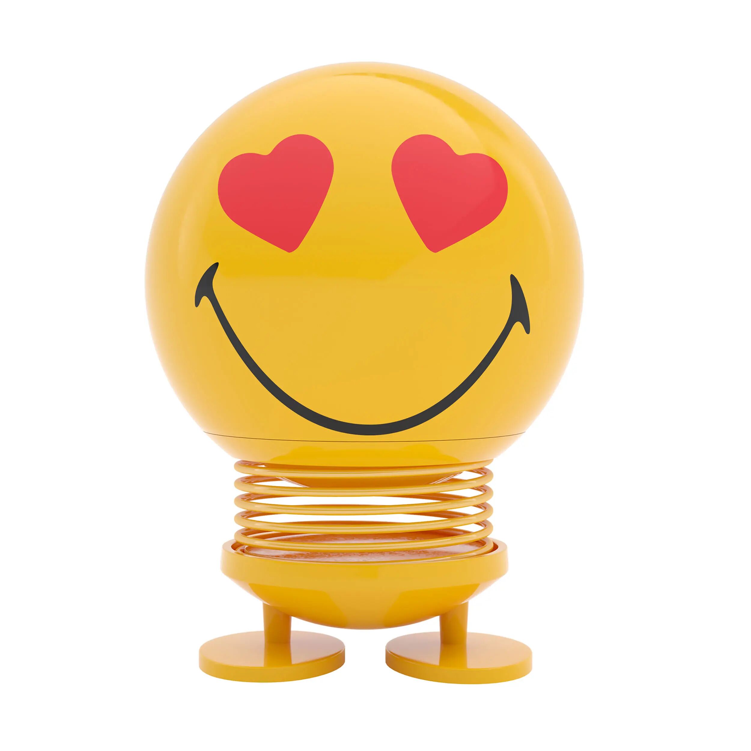 Hoptimist Smiley Love Figur  gelb