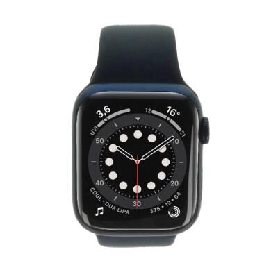 Apple Watch Series 6 Aluminiumgehäuse blau 44mm mit Sportarmband dunkelmarine (GPS + Cellular) blau