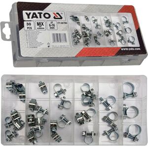 Yato Schlauchschellen-sortiment 30-tlg. Benzin Schlauchklemme 6-16mm Verzinkt: Yato: Yt-06783 Yato Schlauchschellen-sortiment 30-tlg. Benzin Schlauchklemme 6-16mm Verzinkt: Yato: Yt-06783