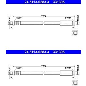 2x Ate Bremsschläuche Am Bremssattel Hinten Passend Für Bmw 7 Z8 Links+rechts: Bremsschlauch A.b.s.: Sl4886 Aic: 50912 Ate: 24511302833 Bmw: 343011624 2x Ate Bremsschläuche Am Bremssattel Hinten Passend Für Bmw 7 Z8 Links+rechts: Bremsschlauch A.b.s.: Sl4886 Aic: 50912 Ate: 24511302833 Bmw: 343011624