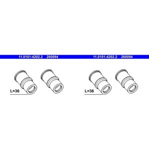 2x Ate Führungshülsen-satz Bremssattel Hinten Passend Für Mercedes Cls E-klasse: Führungshülsensatz, Bremssattel Ate: 11010142022 Febest: 2173foc Merc 2x Ate Führungshülsen-satz Bremssattel Hinten Passend Für Mercedes Cls E-klasse: Führungshülsensatz, Bremssattel Ate: 11010142022 Febest: 2173foc Merc