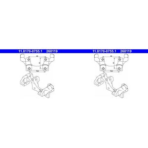 2x Ate Bremssattel Halter Träger Hinten Passend Für Bmw 1 3 X1: Halter, Bremssattel A.b.s.: 125237 Ate: 11817007551 Bmw: 34216768696 Budweg Caliper: 4 2x Ate Bremssattel Halter Träger Hinten Passend Für Bmw 1 3 X1: Halter, Bremssattel A.b.s.: 125237 Ate: 11817007551 Bmw: 34216768696 Budweg Caliper: 4