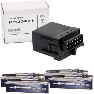 BMW+BERU Original Bmw Steuergerät Glühzeit + Beru Glühkerzen Passend Für Bmw E46 E39: BMW+BERU Original Bmw Steuergerät Glühzeit + Beru Glühkerzen Passend Für Bmw E46 E39: