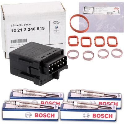 Original Bmw Steuergerät +4x Bosch Glühkerze+dichtung Passend Für Bmw E39 E46: Original Bmw Steuergerät +4x Bosch Glühkerze+dichtung Passend Für Bmw E39 E46: