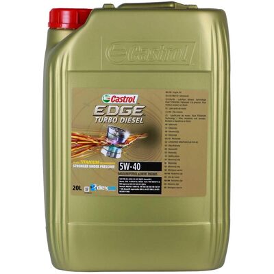 2x 20l Castrol Edge Titanium 5w40 Für Vw 505.00/01 Mb 226.5 229.51 Ford M2c917-a: 2x 20l Castrol Edge Titanium 5w40 Für Vw 505.00/01 Mb 226.5 229.51 Ford M2c917-a:
