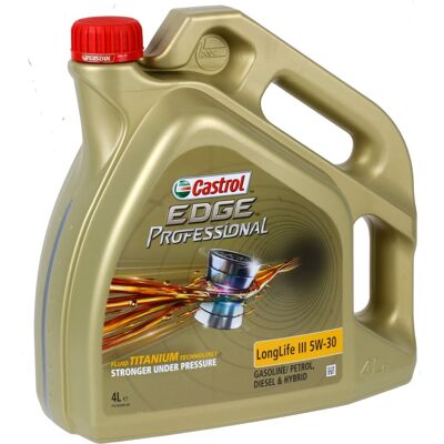 4 L Castrol Edge Professional Longlife Iii 5w-30 Für Vw 504.00/507.00 Ll 3 5w30: Castrol Edge Professional 15b19d 4 L Castrol Edge Professional Longlife Iii 5w-30 Für Vw 504.00/507.00 Ll 3 5w30: Castrol Edge Professional 15b19d