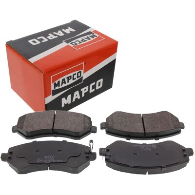 MAPCO 6830 Vordere Bremsbeläge mit Verschleißanzeige - Scheibenbremse, Anti-Quietsch-Blech MAPCO 6830 Vordere Bremsbeläge mit Verschleißanzeige - Scheibenbremse, Anti-Quietsch-Blech