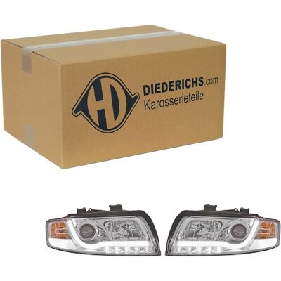 Diederichs Tuning H1 Scheinwerfer Satz Chrom Klarglas Passend Für Audi A4: Diederichs Tuning H1 Scheinwerfer Satz Chrom Klarglas Passend Für Audi A4: