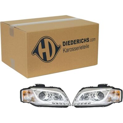 Diederichs Tuning H1/h7 Scheinwerfer Satz Chrom Klarglas Passend Für Audi A3: Diederichs Tuning H1/h7 Scheinwerfer Satz Chrom Klarglas Passend Für Audi A3: