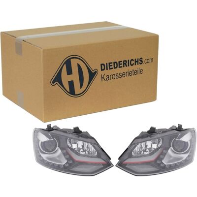 Diederichs Tuning D3s/h7 Bi-xenon Scheinwerfer Satz Schwarz/rot Passend Für Vw P: Diederichs Tuning D3s/h7 Bi-xenon Scheinwerfer Satz Schwarz/rot Passend Für Vw P: