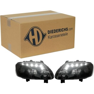Diederichs Tuning H7/h1 Scheinwerfer Satz Klarglas Schwarz Passend Für Vw Touran: Diederichs Tuning H7/h1 Scheinwerfer Satz Klarglas Schwarz Passend Für Vw Touran: