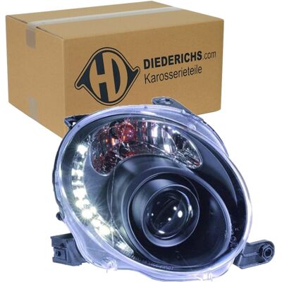 Diederichs Tuning Scheinwerfer Satz Schwarz Passend Für Abarth 500 500c Fiat 500: Diederichs Tuning Scheinwerfer Satz Schwarz Passend Für Abarth 500 500c Fiat 500: